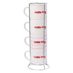 Silver Buffalo Hello Kitty Expressions 5-Piece Ceramic Mug Stack