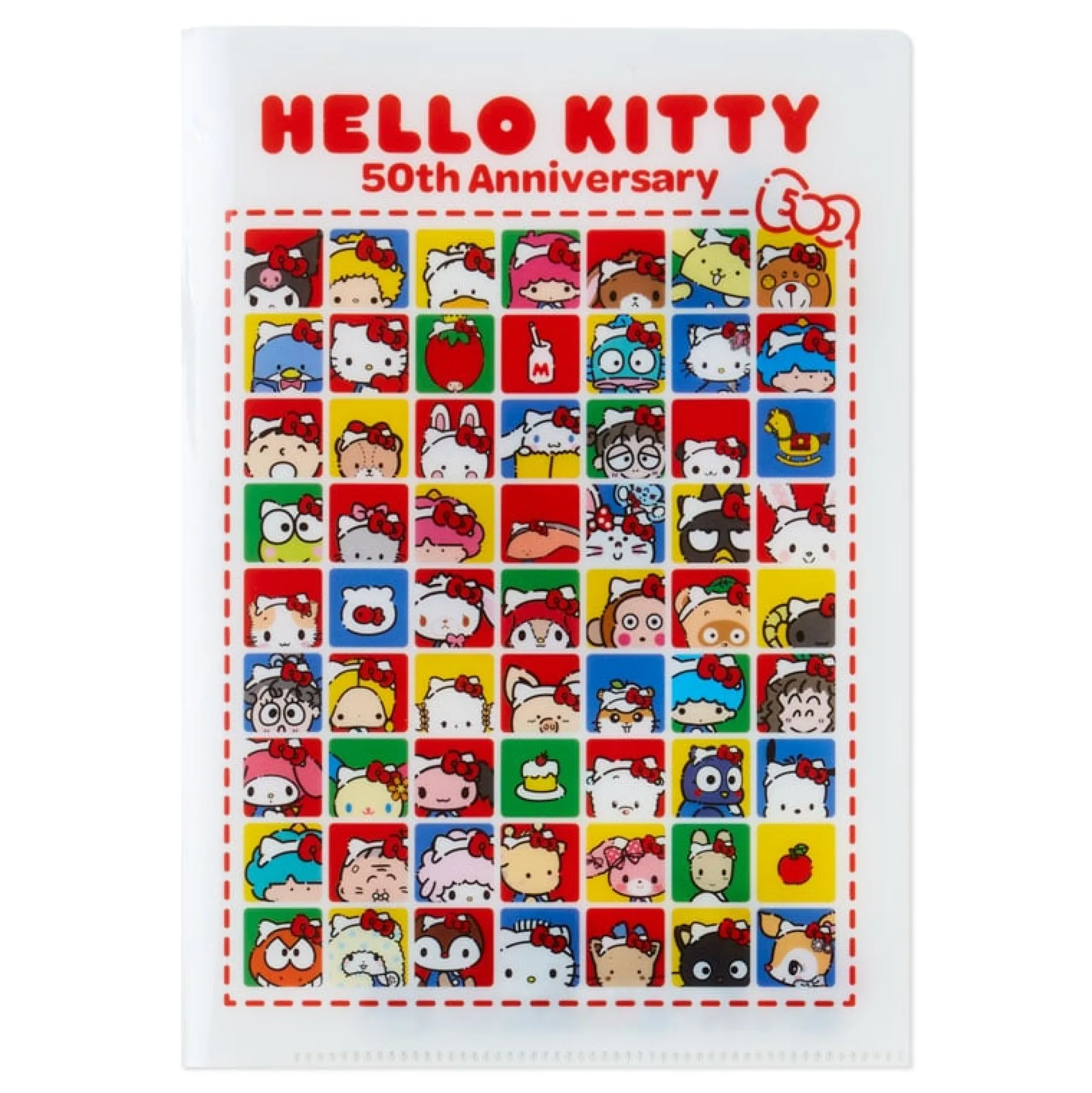 Japan Original Hello Kitty File Folder and Sticker Set (Hello, Everyone! Series)