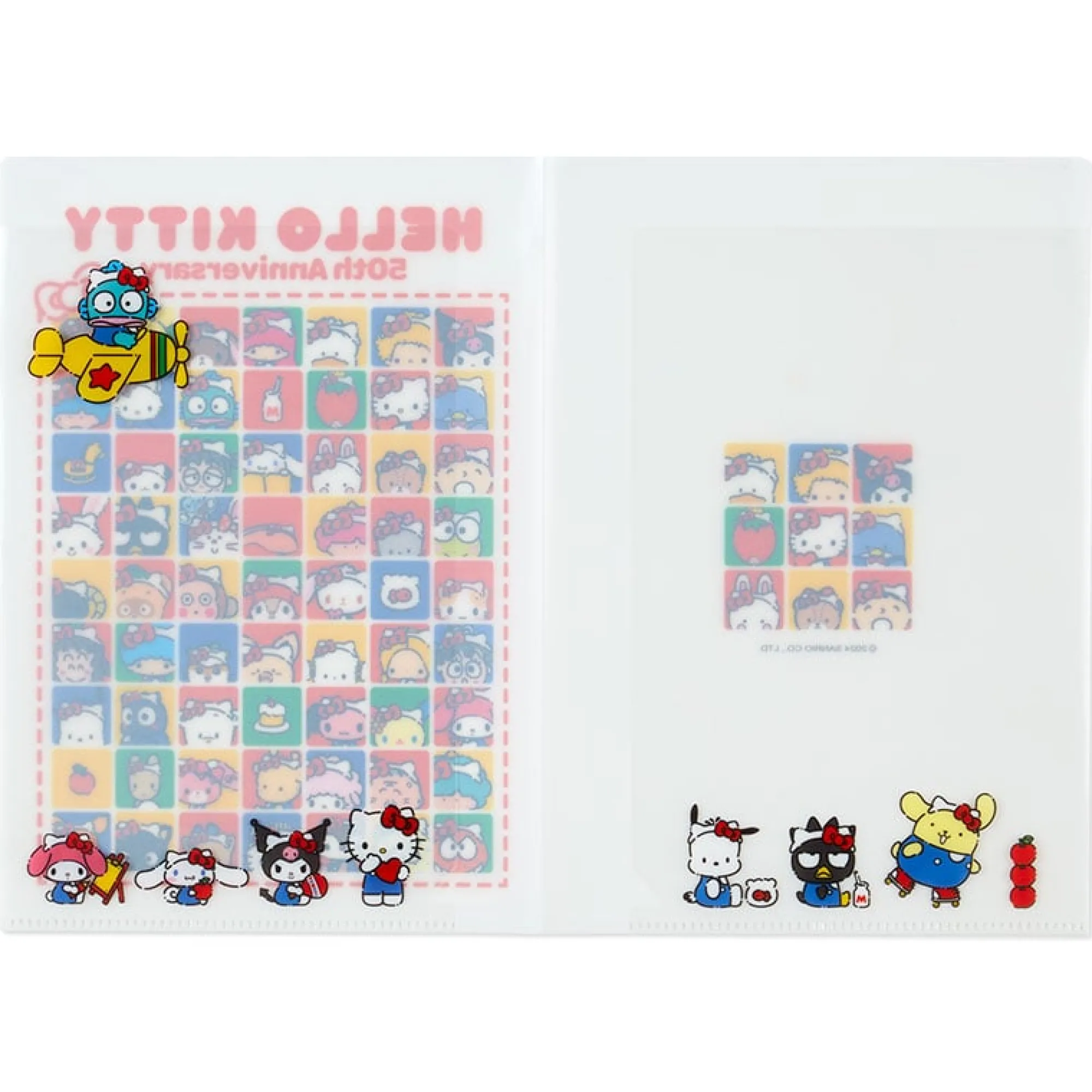 Japan Original Hello Kitty File Folder and Sticker Set (Hello, Everyone! Series)