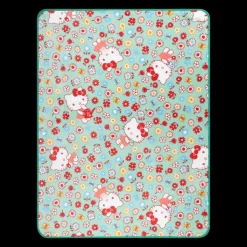 BIOWORLD Hello Kitty Flower Fields Throw Blanket