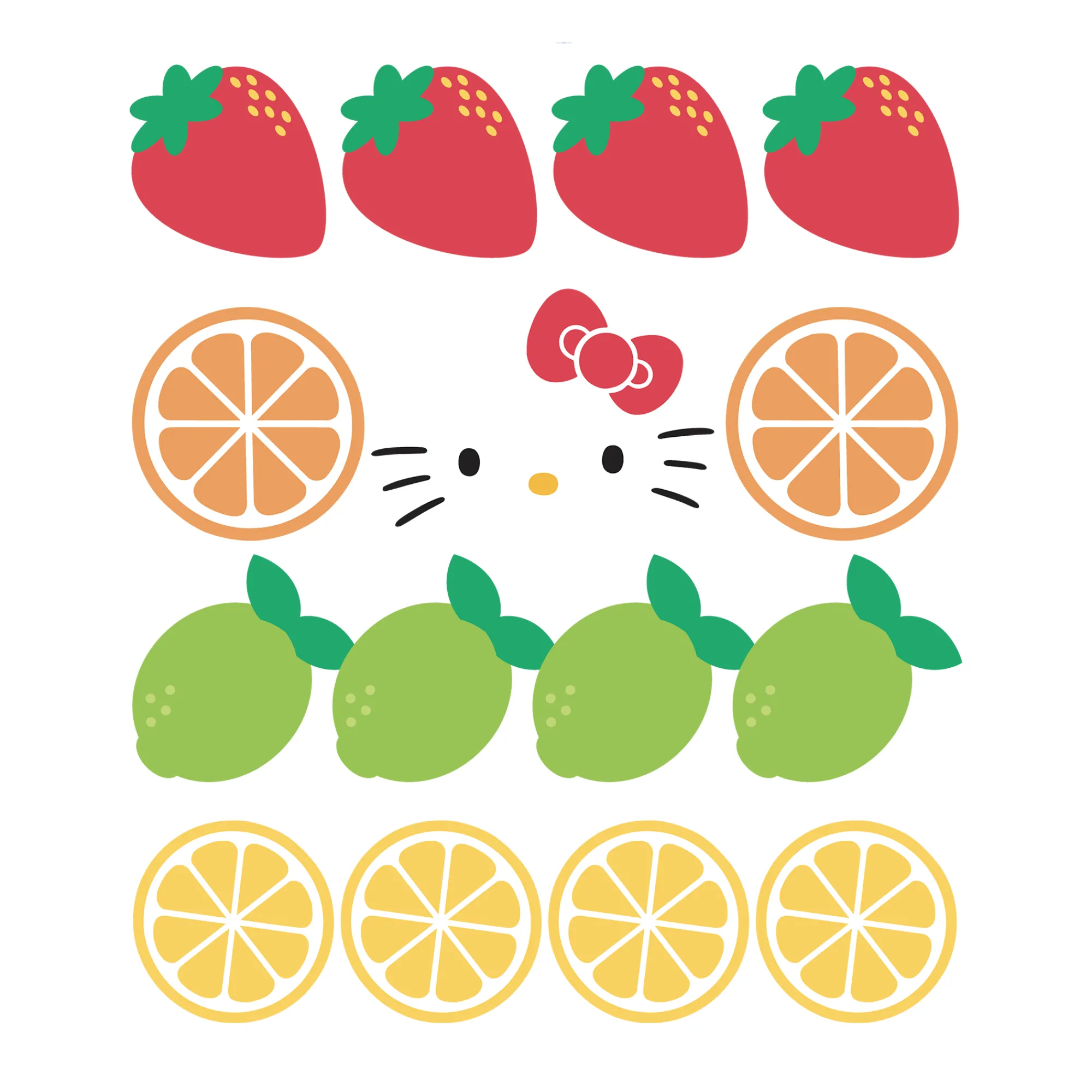 Printful Hello Kitty Fruit Slices Tee