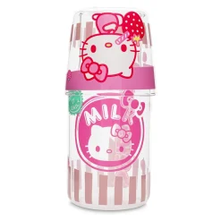 Silver Buffalo Hello Kitty Glass Carafe and Cup Set (Strawberry Milk)