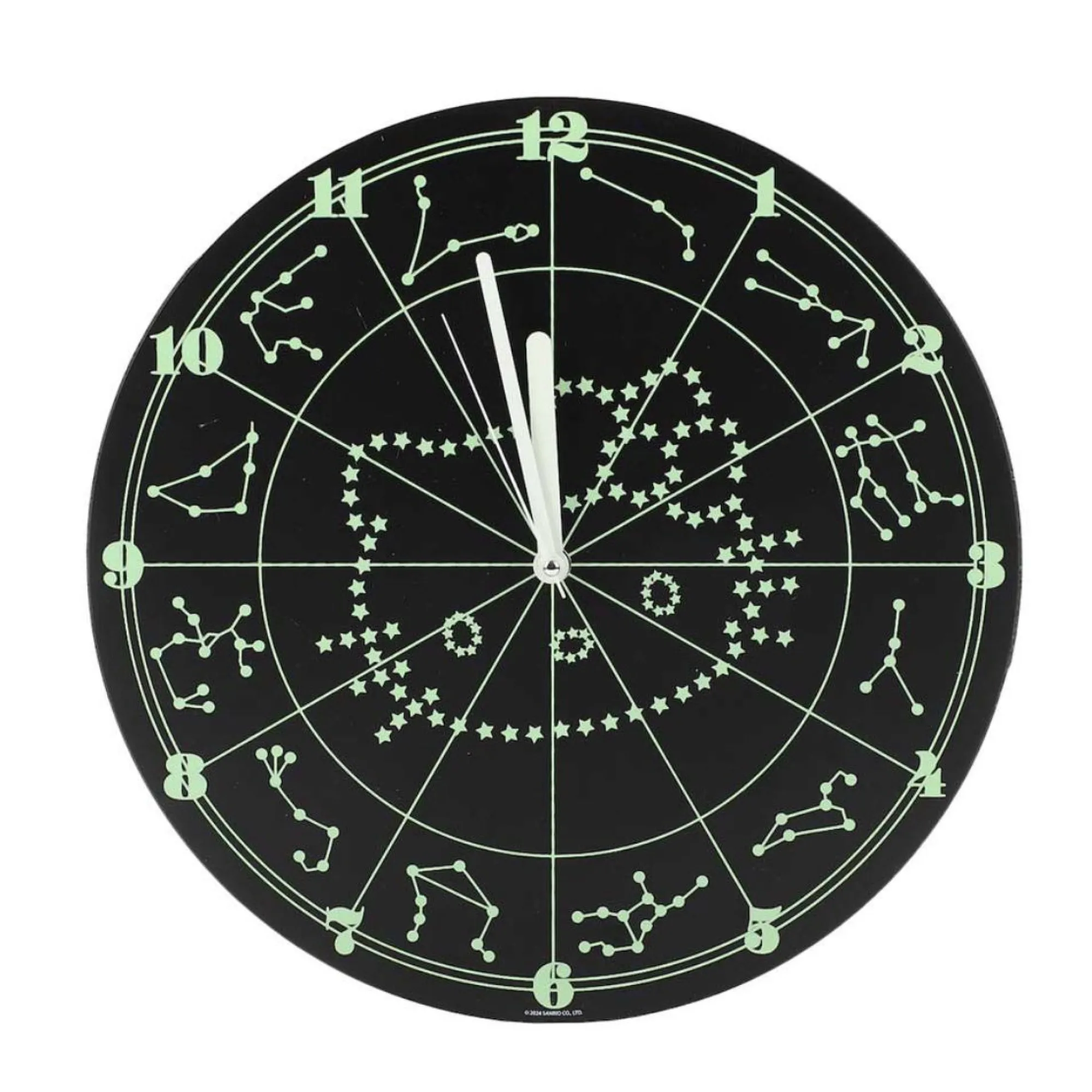 BIOWORLD Hello Kitty Glow-In-The Dark Zodiac Wall Clock