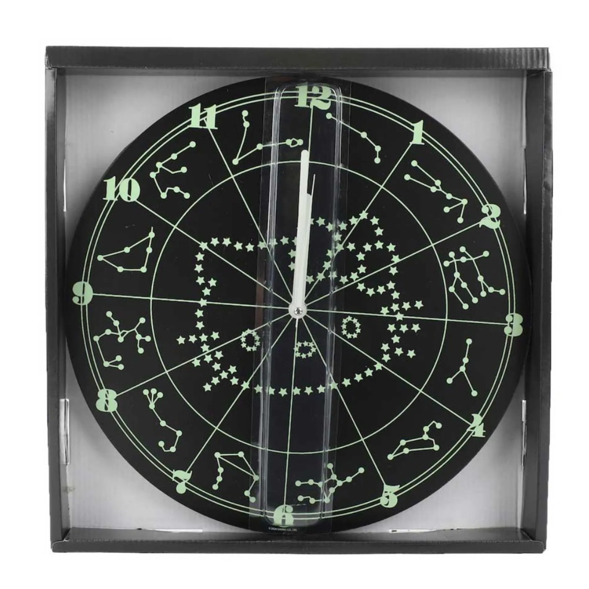 BIOWORLD Hello Kitty Glow-In-The Dark Zodiac Wall Clock