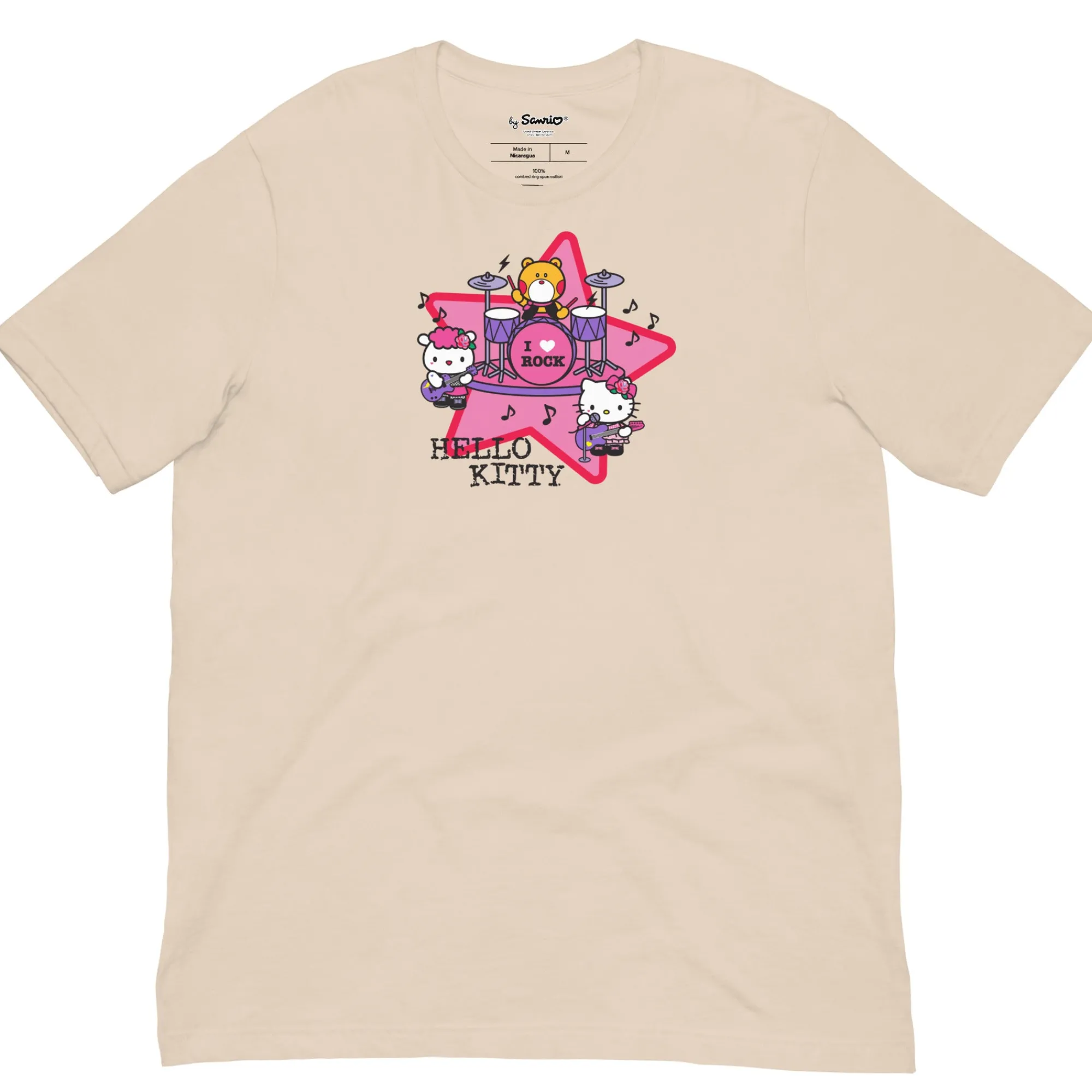Printful Hello Kitty I Love Rock Tee