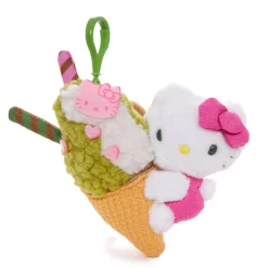 NAKAJIMA CORPORATION Hello Kitty Ice Cream Mascot Clip (Matcha Sweets Series)