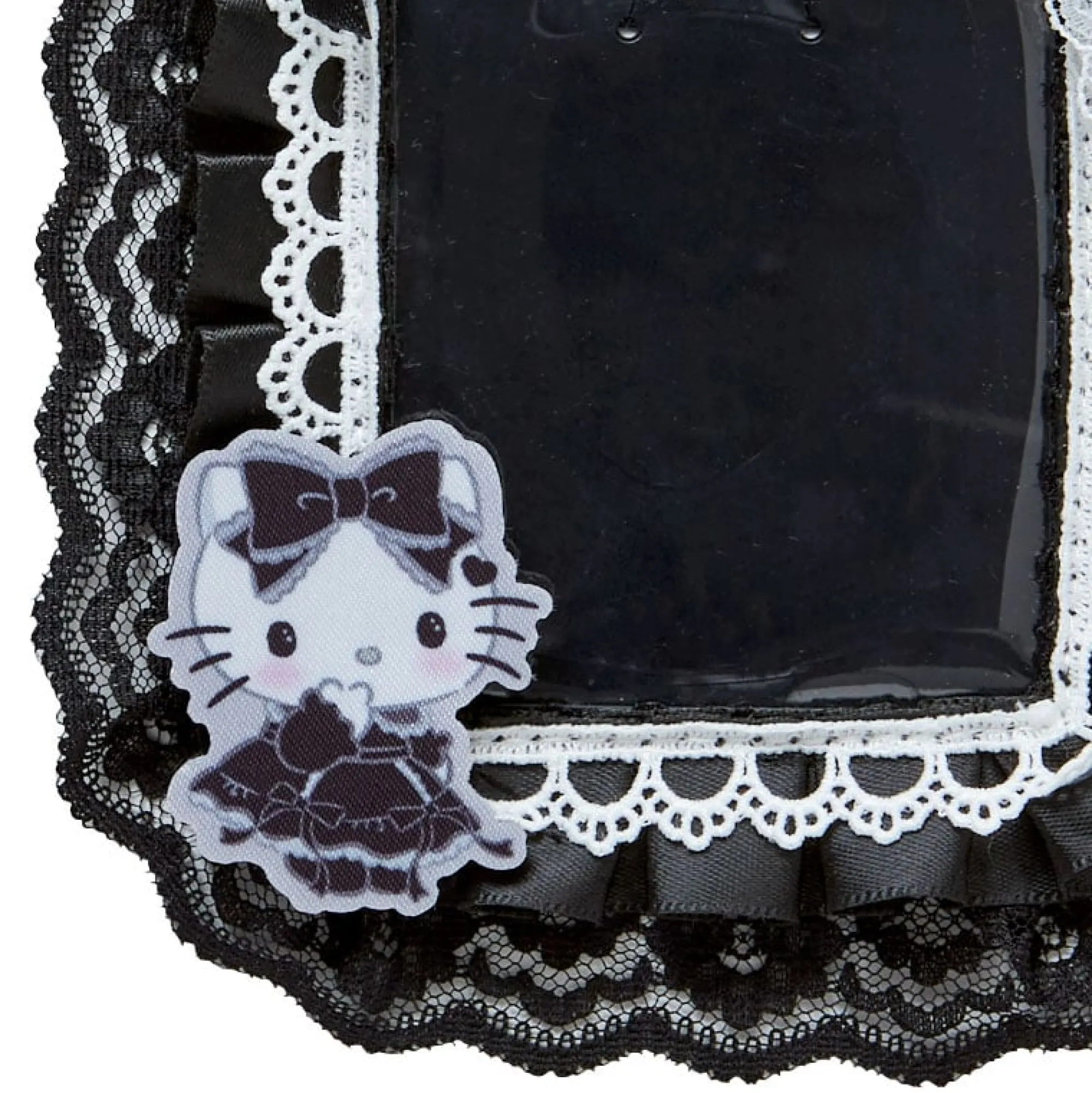 Japan Original Hello Kitty ID Badge Holder (Gothic Night Party Series)