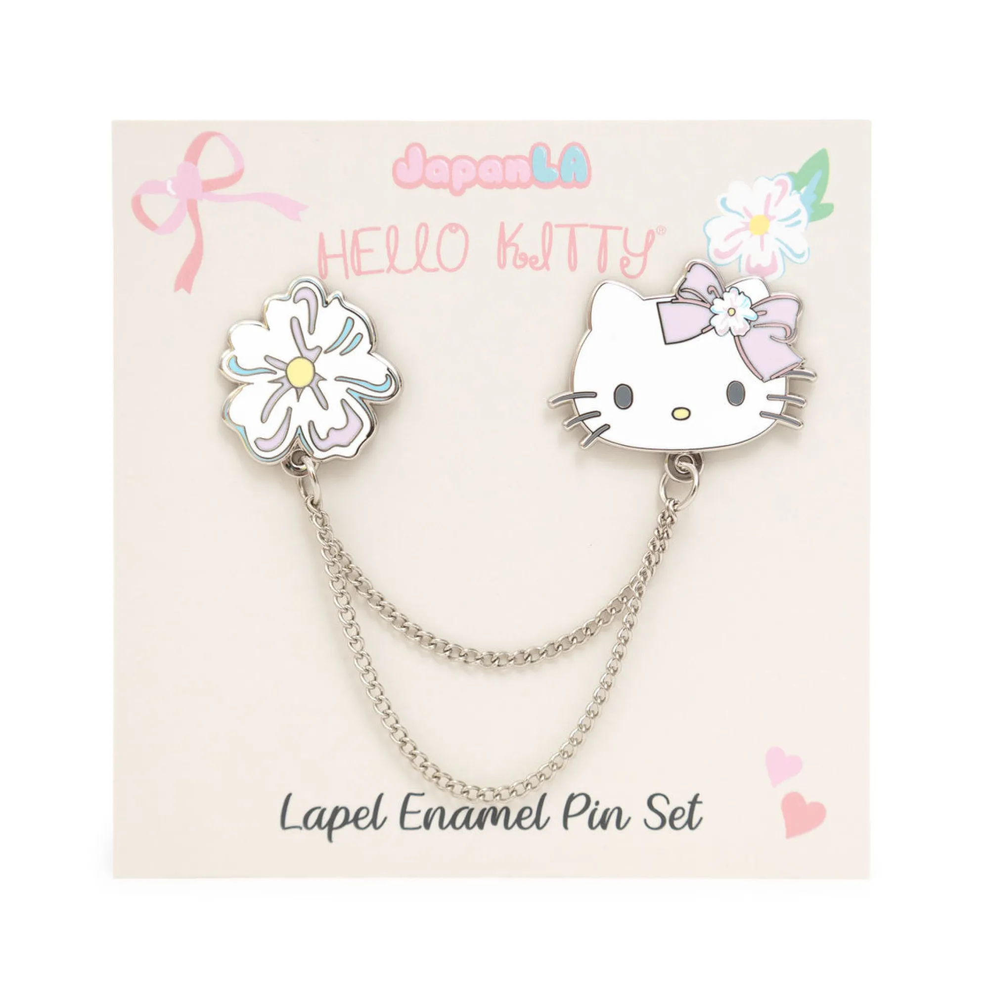 JapanLA Hello Kitty Floral Lapel Pin