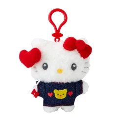 Japan Original Hello Kitty Keychain Mascot Clip (Denim Patch Series)