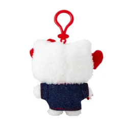 Japan Original Hello Kitty Keychain Mascot Clip (Denim Patch Series)