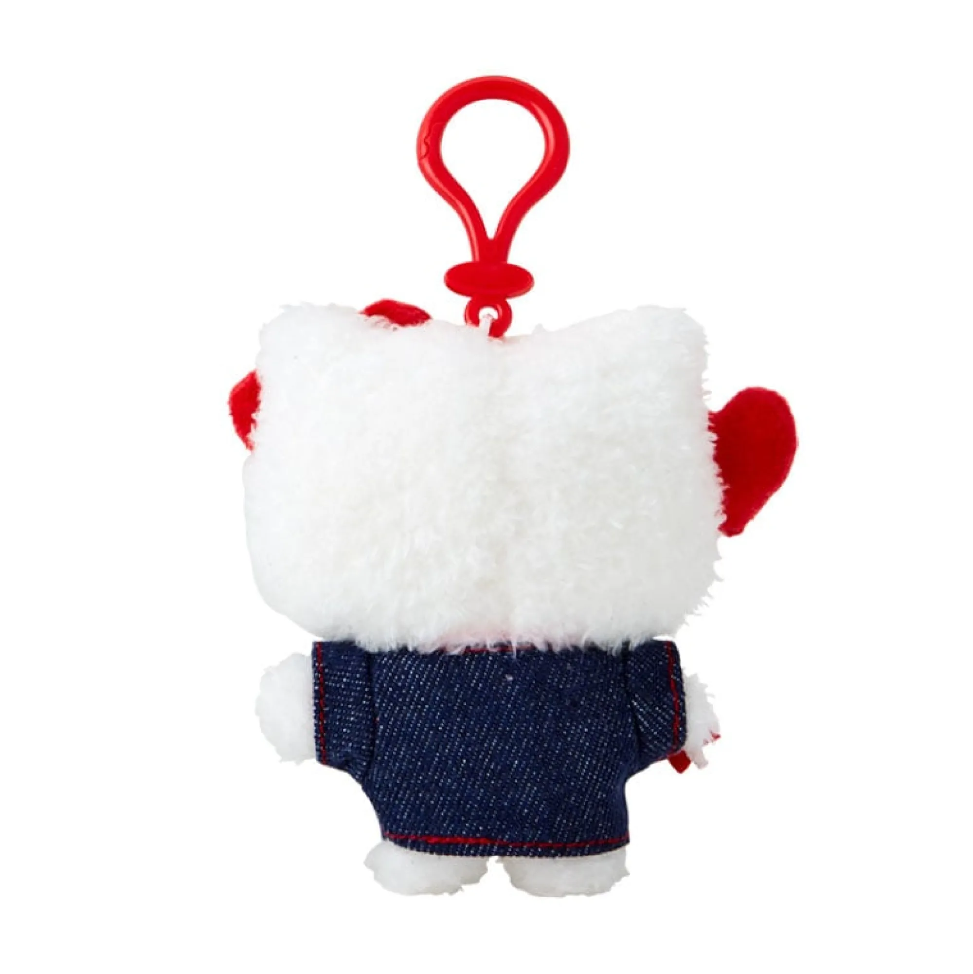 Japan Original Hello Kitty Keychain Mascot Clip (Denim Patch Series)