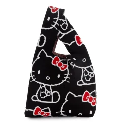 NAKAJIMA CORPORATION Hello Kitty Knit Shopper Bag (Black)