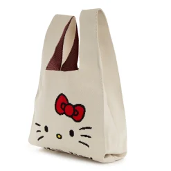 NAKAJIMA CORPORATION Hello Kitty Knit Shopper Bag (White)