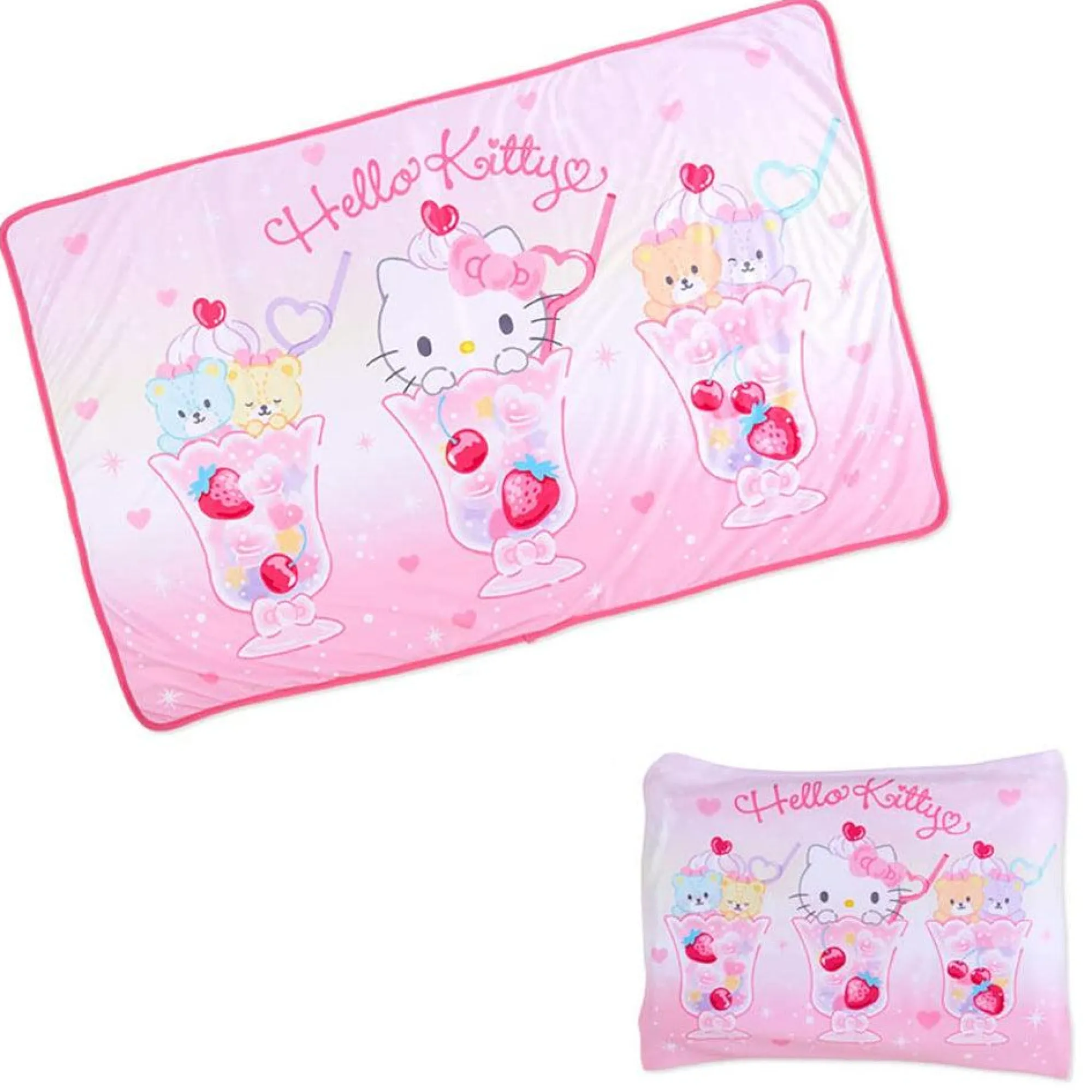 Japan Original Hello Kitty Lap Blanket (Soda Float Series)