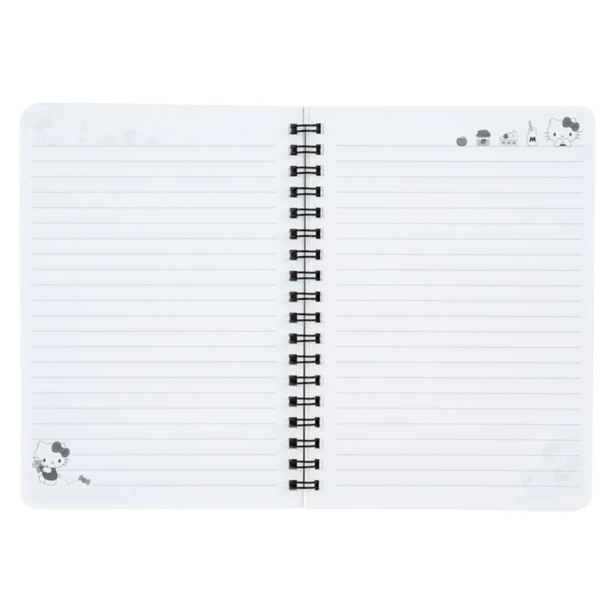 Japan Original Hello Kitty Lined Notebook (Elastic Closure)