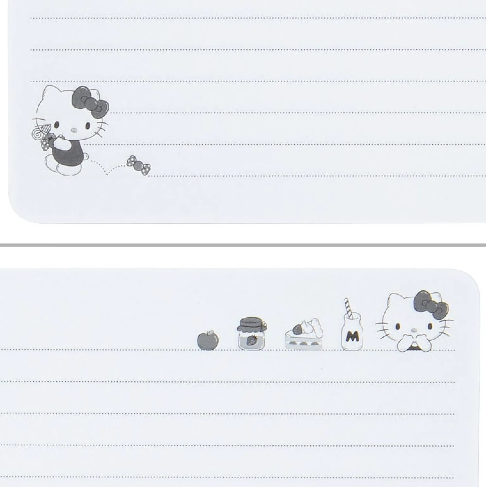 Japan Original Hello Kitty Lined Notebook (Elastic Closure)