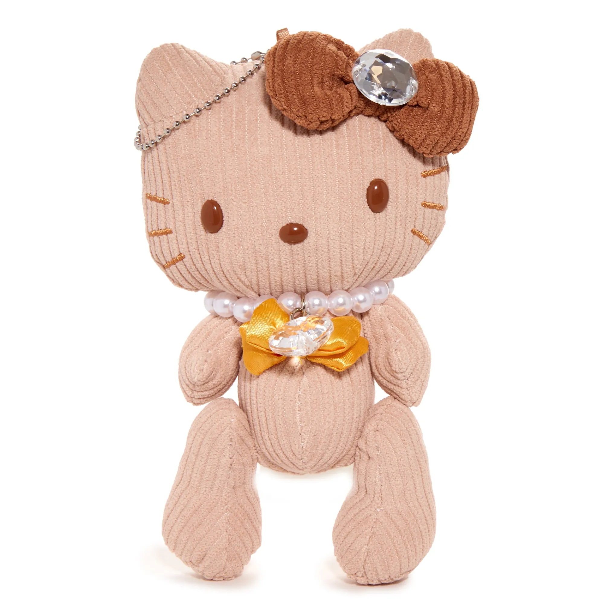 NAKAJIMA CORPORATION Hello Kitty Mascot Jewel Plush (Brown)