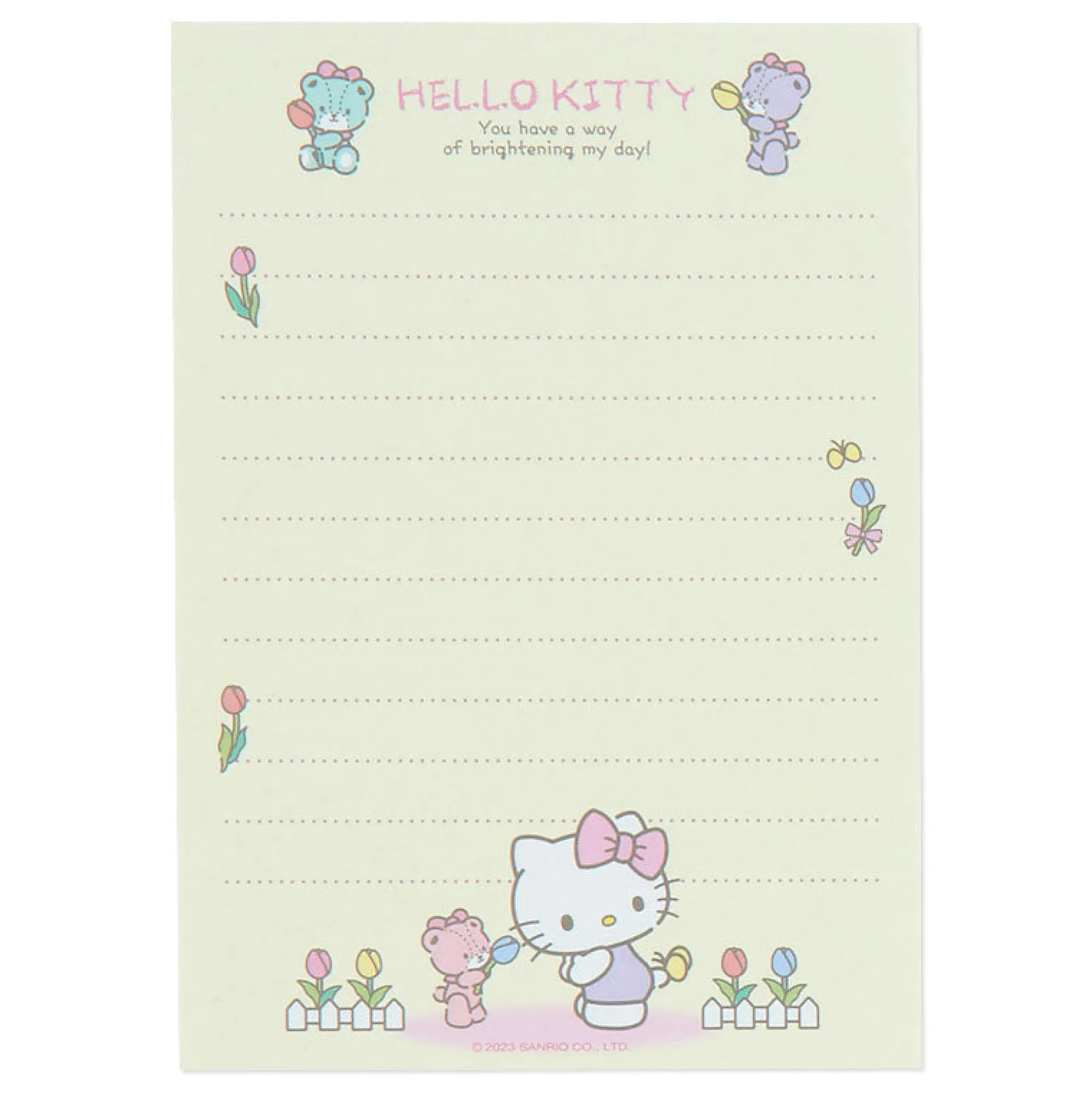Japan Original Hello Kitty Memo Pad & Sticker Set