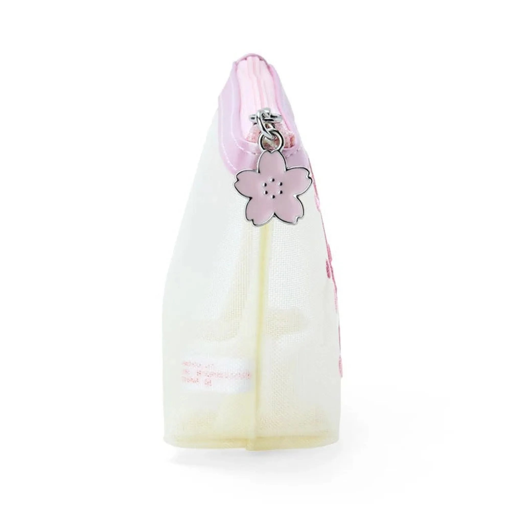 Japan Original Hello Kitty Mesh Zipper Pouch (Pink Sakura Series)