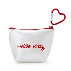 Japan Original Hello Kitty Mini Metallic Zipper Pouch