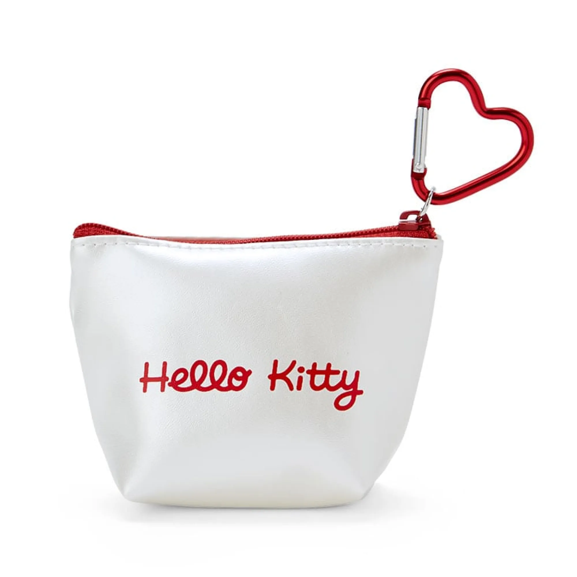Japan Original Hello Kitty Mini Metallic Zipper Pouch
