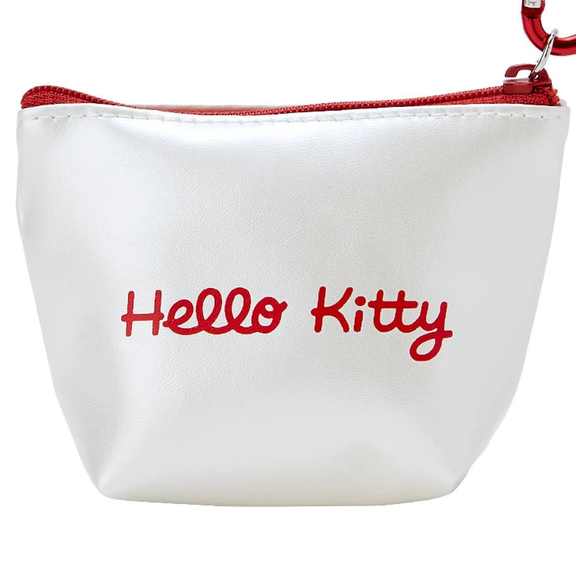 Japan Original Hello Kitty Mini Metallic Zipper Pouch