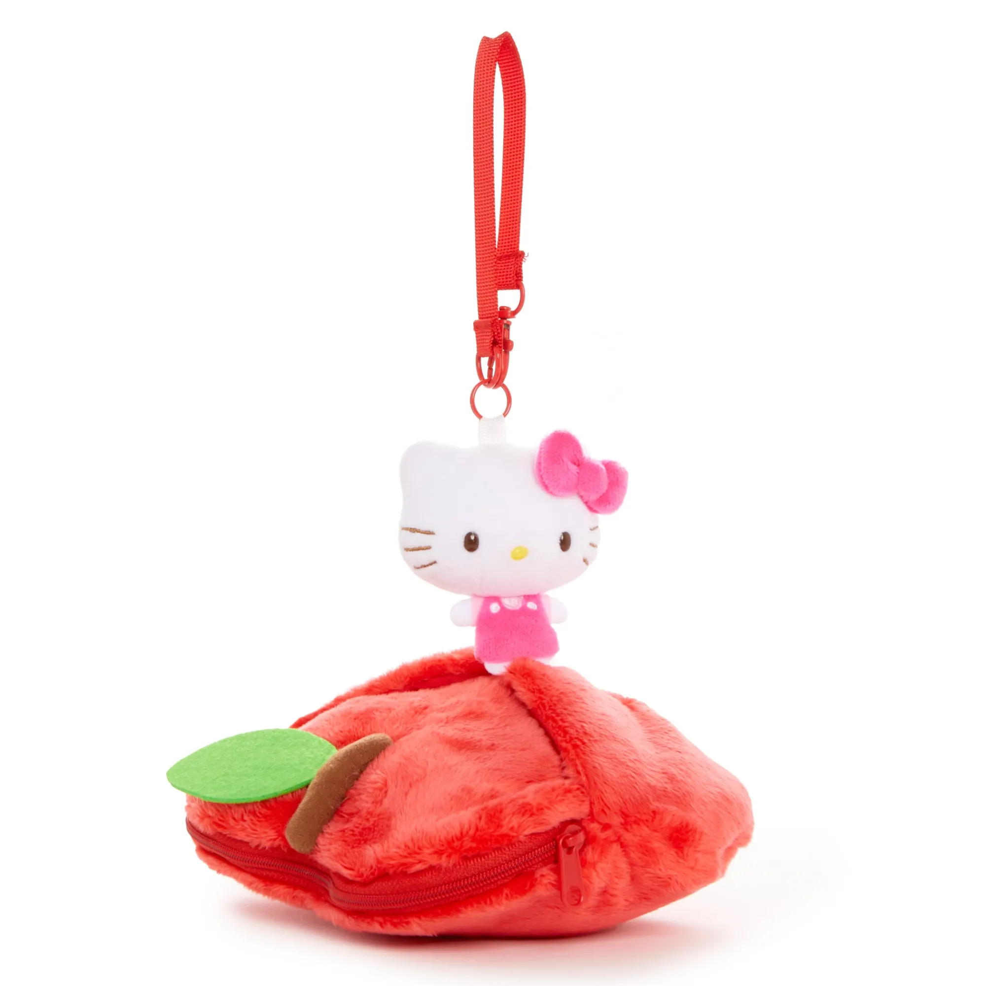 NAKAJIMA CORPORATION Hello Kitty Mini Pouch with Reel (5 Apples Tall Series)