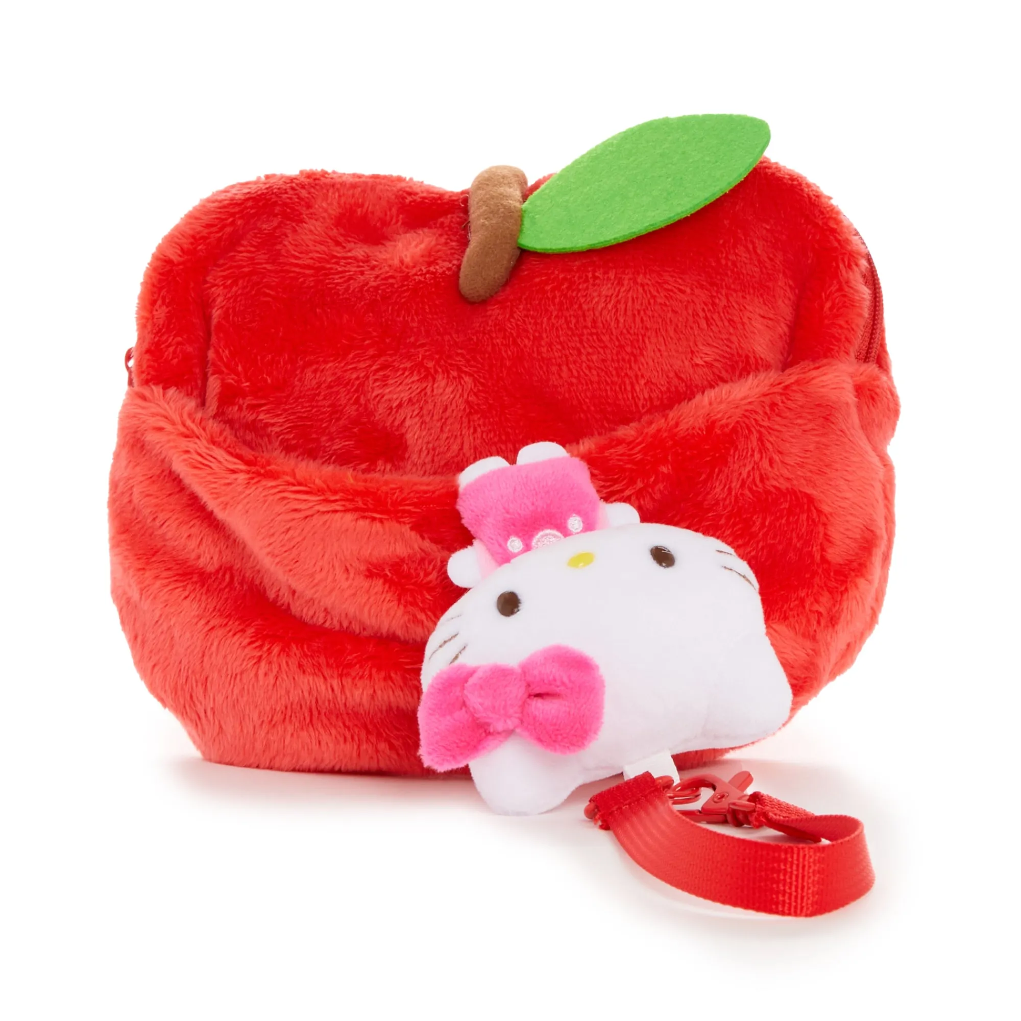 NAKAJIMA CORPORATION Hello Kitty Mini Pouch with Reel (5 Apples Tall Series)
