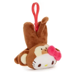 NAKAJIMA CORPORATION Hello Kitty Monkey Plush Mascot Clip (Tropical Animal Series)