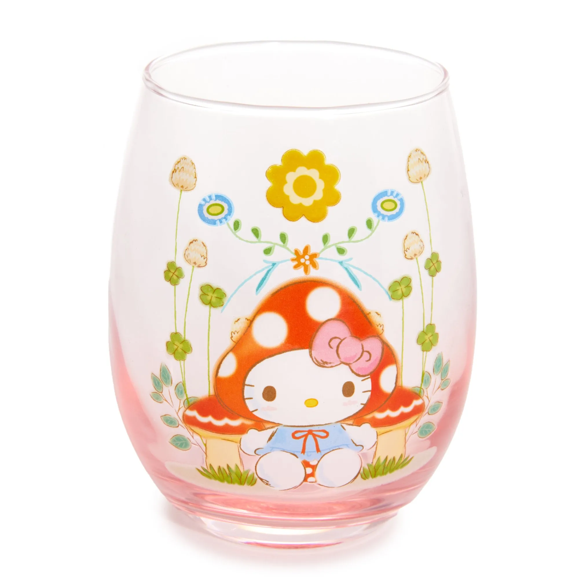 Silver Buffalo LLC Hello Kitty Mushroom Glass Tumbler