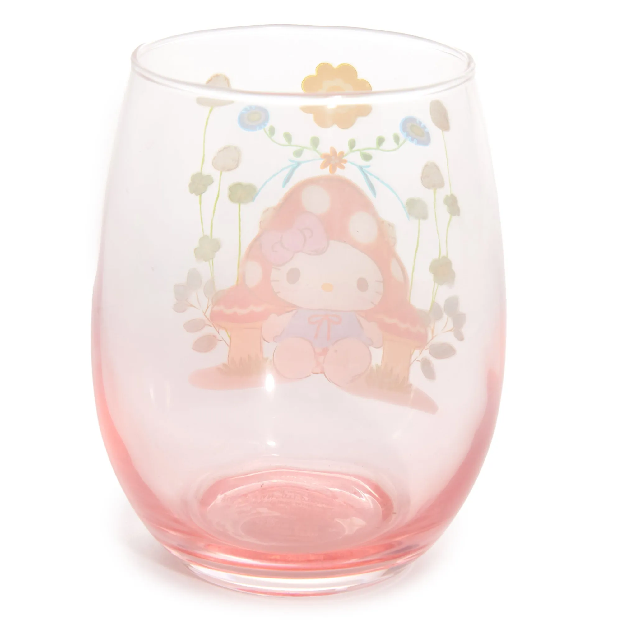 Silver Buffalo LLC Hello Kitty Mushroom Glass Tumbler