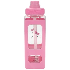 BIOWORLD Hello Kitty 24oz Square Travel Water Bottle