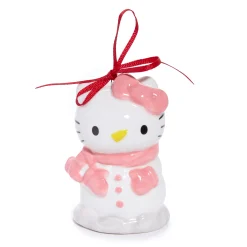 Blue Sky Clayworks Hello Kitty 2-pc Holiday Ceramic Ornament Set (Winter Play)