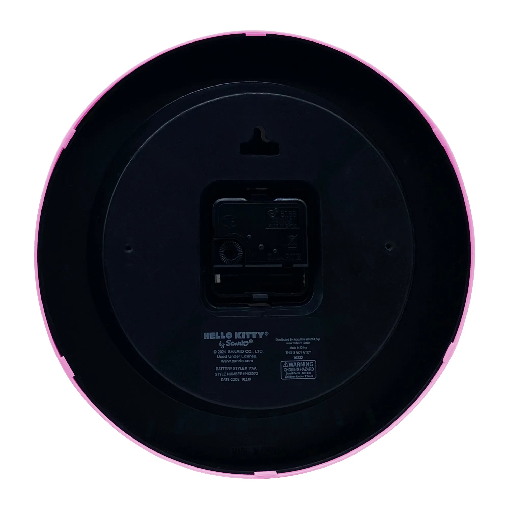 ACCUTIME WATCH CORP Hello Kitty Pink Classic Wall Clock