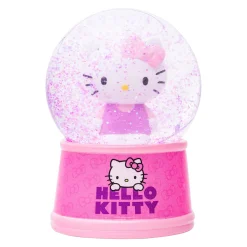 Silver Buffalo LLC Hello Kitty Pink Glitter Snow Globe