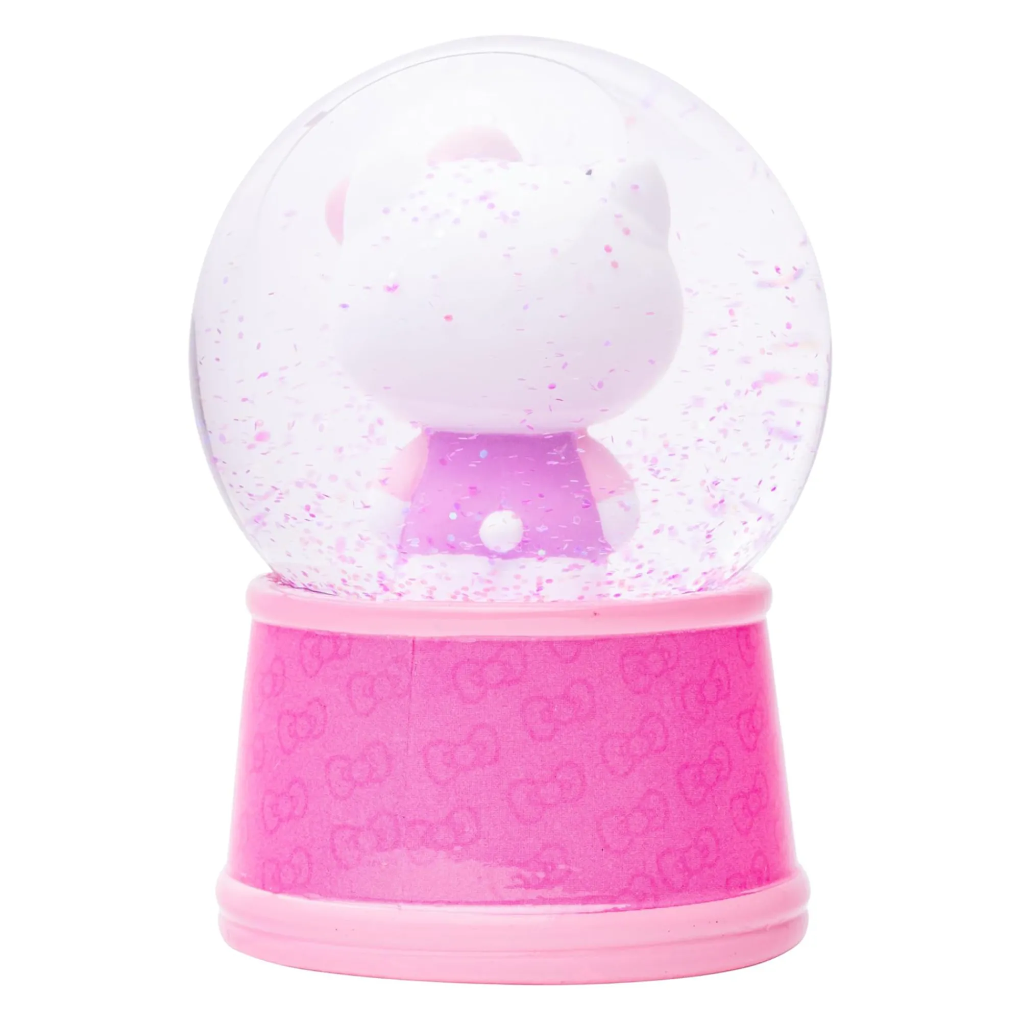 Silver Buffalo LLC Hello Kitty Pink Glitter Snow Globe