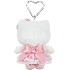 Global Original Hello Kitty Pink Plush Mascot Keychain (50th Anniv. Floral Series)