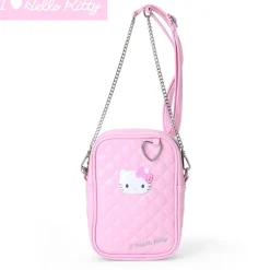 Japan Original Hello Kitty Pink Quilted Mini Crossbody (I Love Hello Kitty Series)