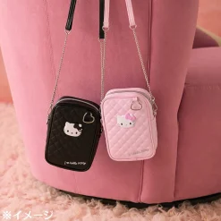 Japan Original Hello Kitty Pink Quilted Mini Crossbody (I Love Hello Kitty Series)