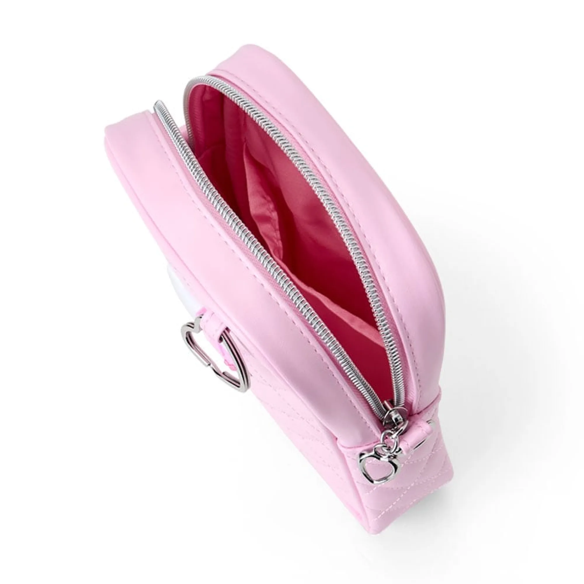 Japan Original Hello Kitty Pink Quilted Mini Crossbody (I Love Hello Kitty Series)