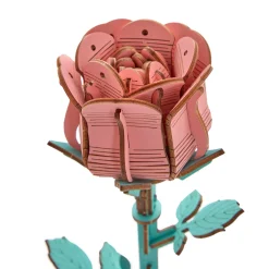 HANDS CRAFT Hello Kitty Pink Rose 3D Wooden Puzzle