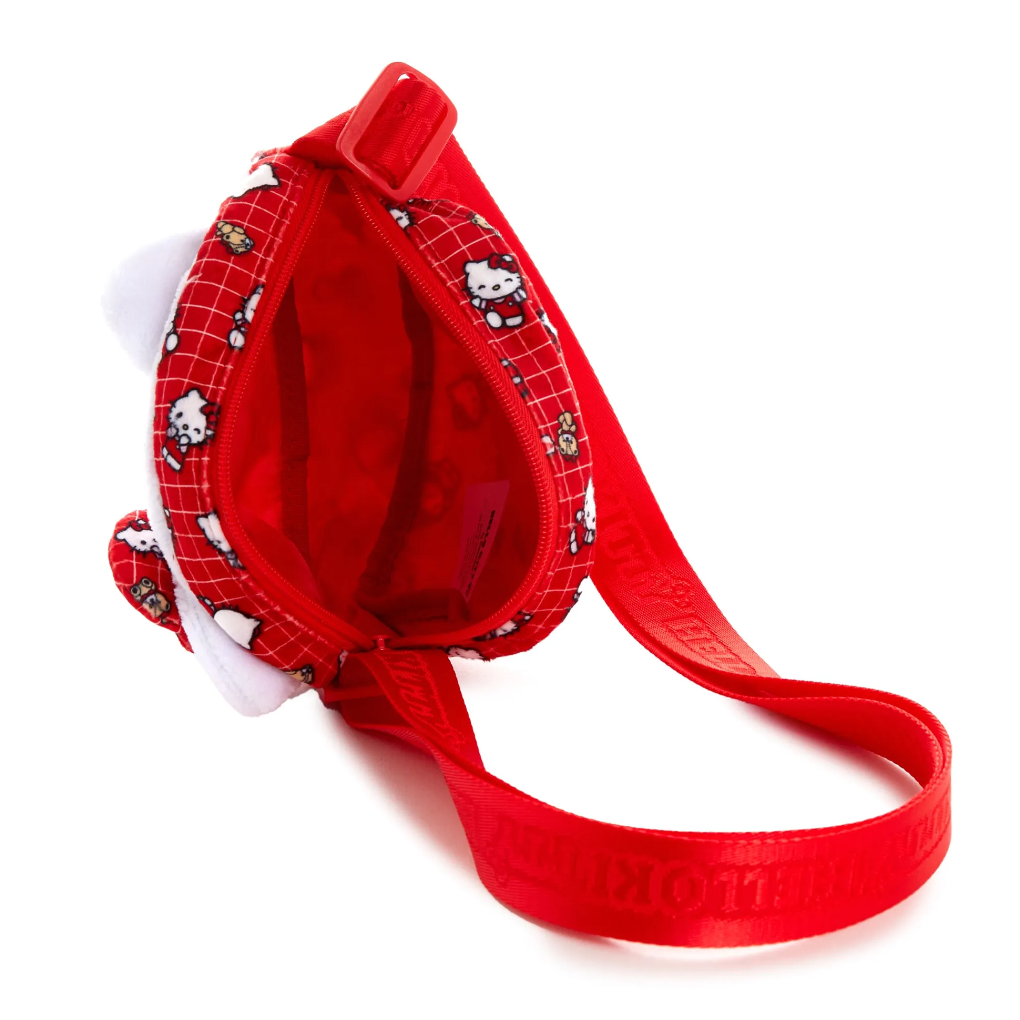 NAKAJIMA CORPORATION Hello Kitty Plush Crossbody Bag (Ruby Red Series)