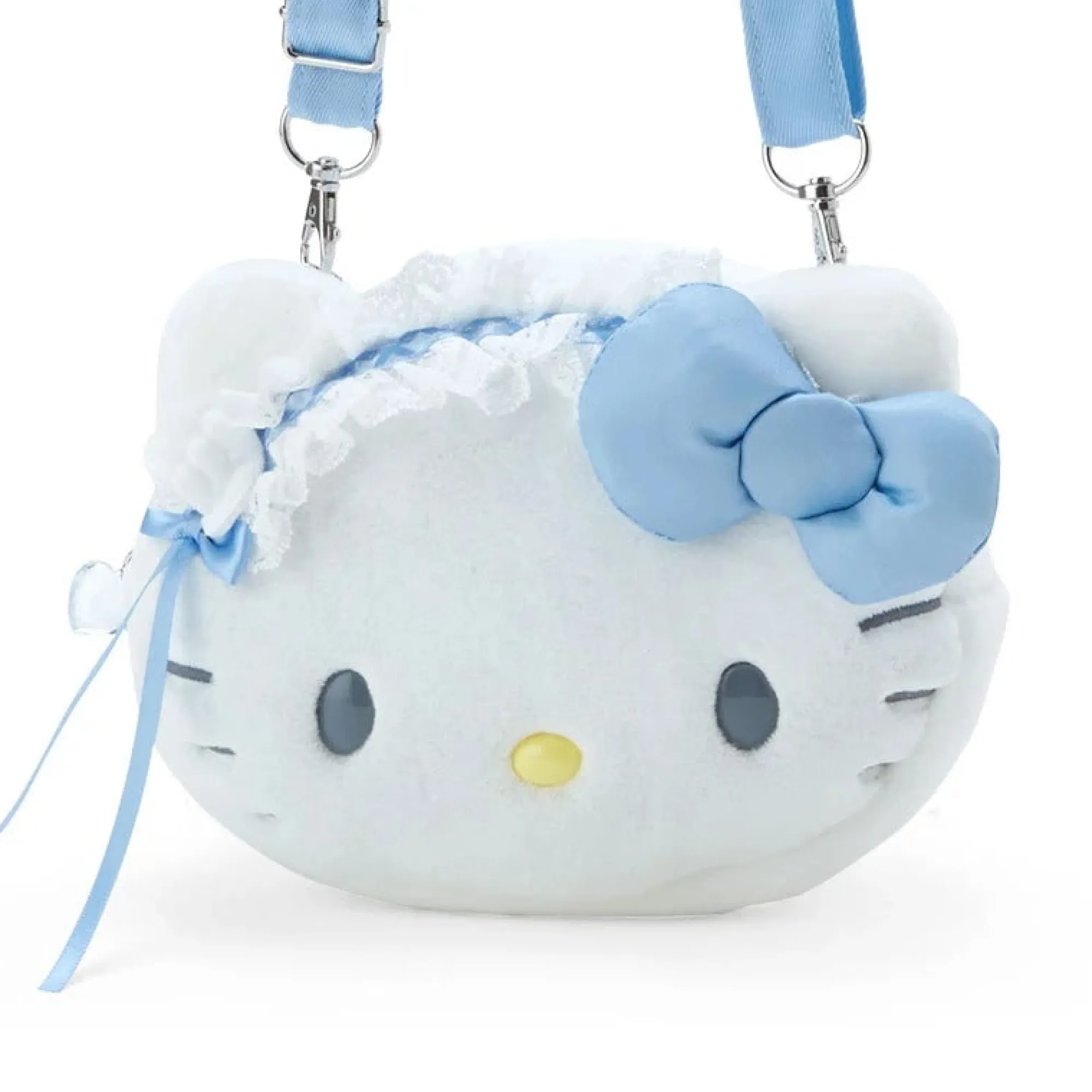Japan Original Hello Kitty Plush Crossbody Bag (Sky Blue Series)