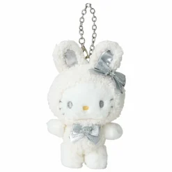 Japan Original Hello Kitty Plush Mascot Bag Charm (Snow Bunny Series)