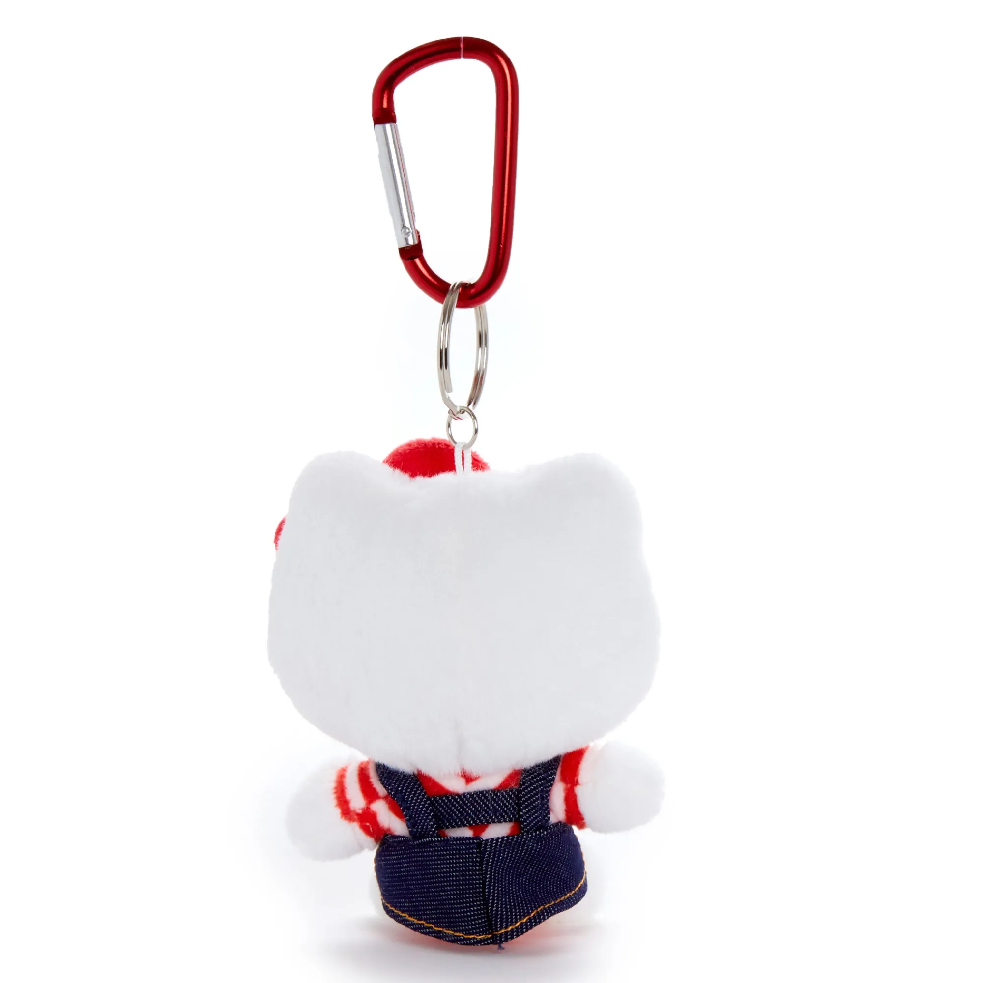 NAKAJIMA CORPORATION Hello Kitty Plush Mascot Keychain (Denim Jumper)