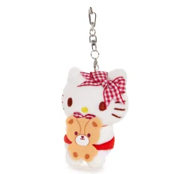 NAKAJIMA CORPORATION Hello Kitty Plush Mascot Keychain (Red Gingham)