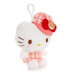 NAKAJIMA CORPORATION Hello Kitty Plush Mascot Clip (Gingham Cap Series)