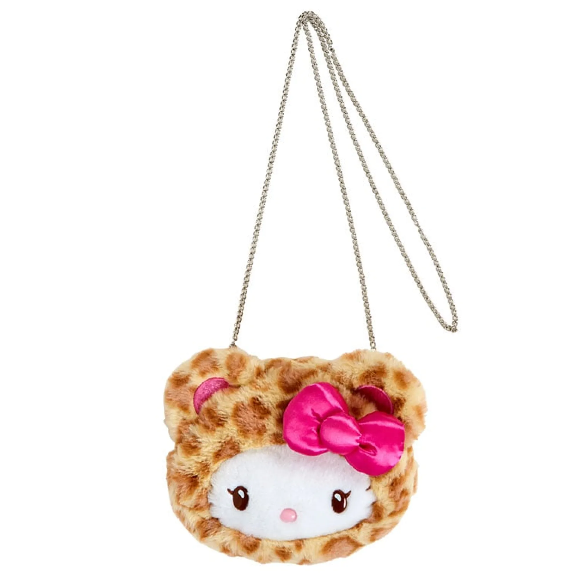 Japan Original Hello Kitty Plush Mini Crossbody Bag (Leopard Pals Series)