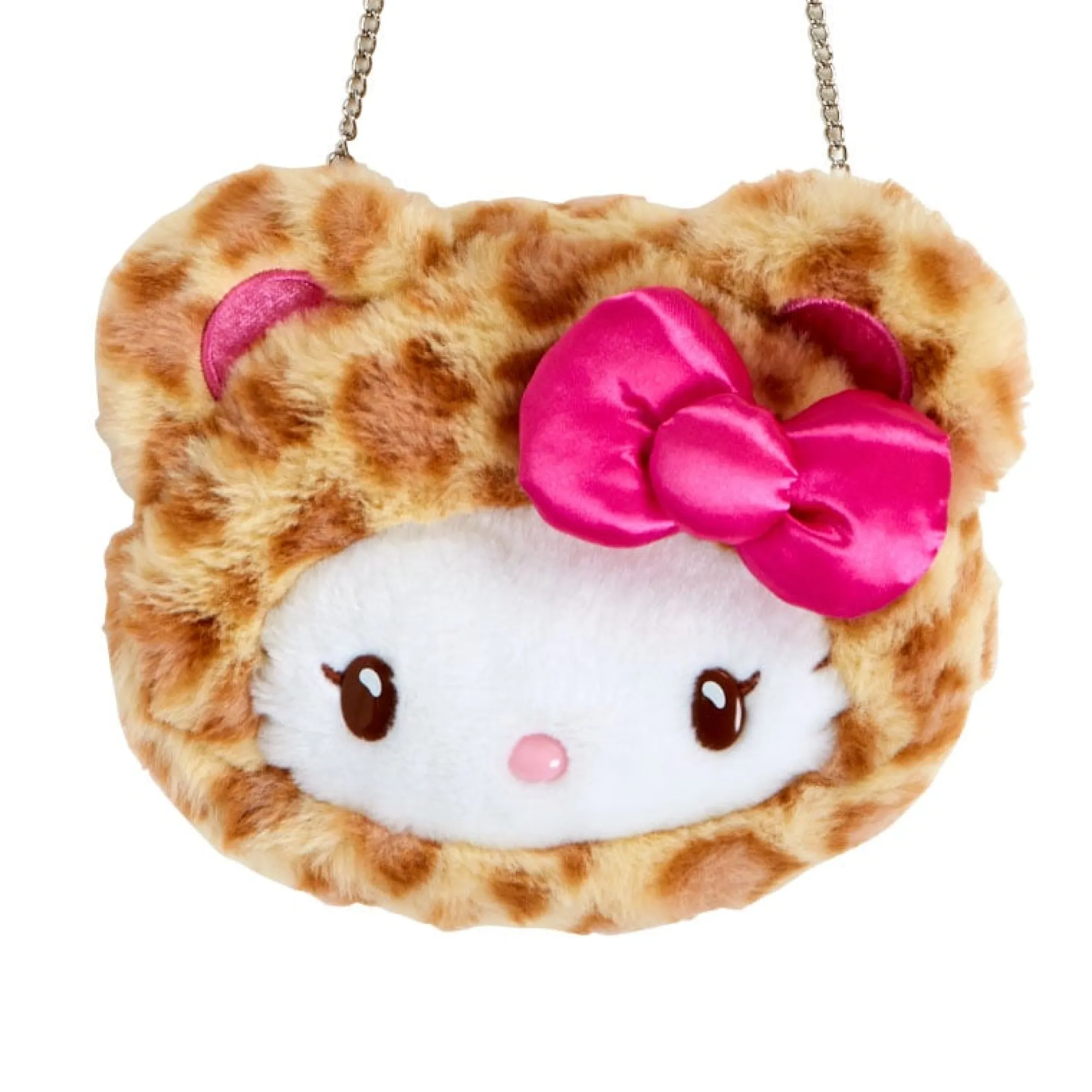 Japan Original Hello Kitty Plush Mini Crossbody Bag (Leopard Pals Series)