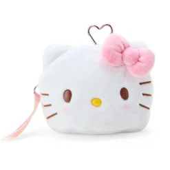 Japan Original Hello Kitty Plush Mini Face Pouch